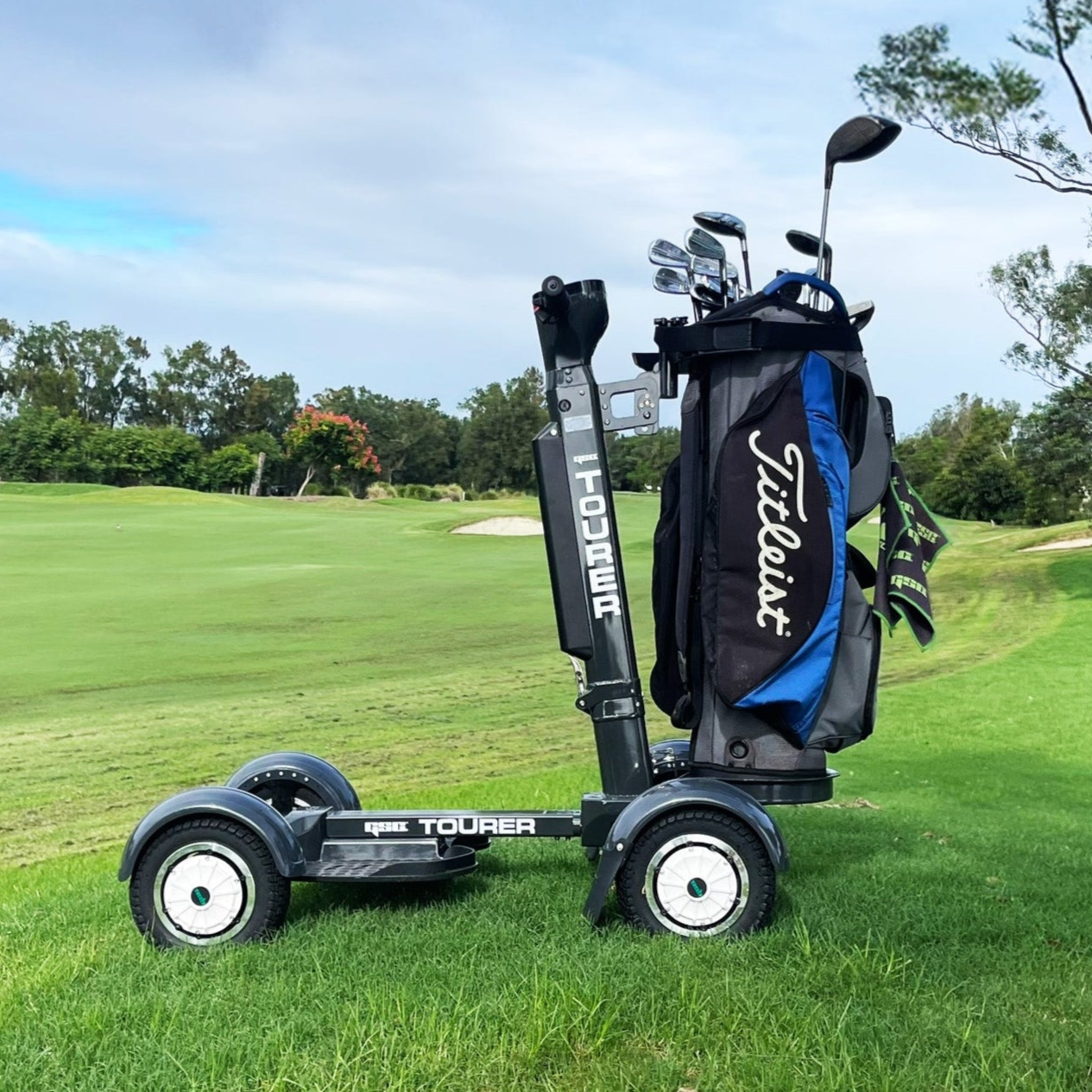 Golf Skate Caddy Tourer X — electric stand-up golf scooter